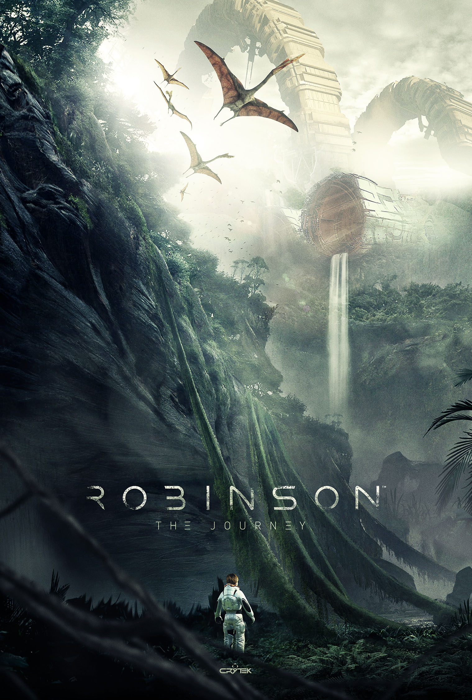 Геймплей в Robinson: The journey с гравипушкой