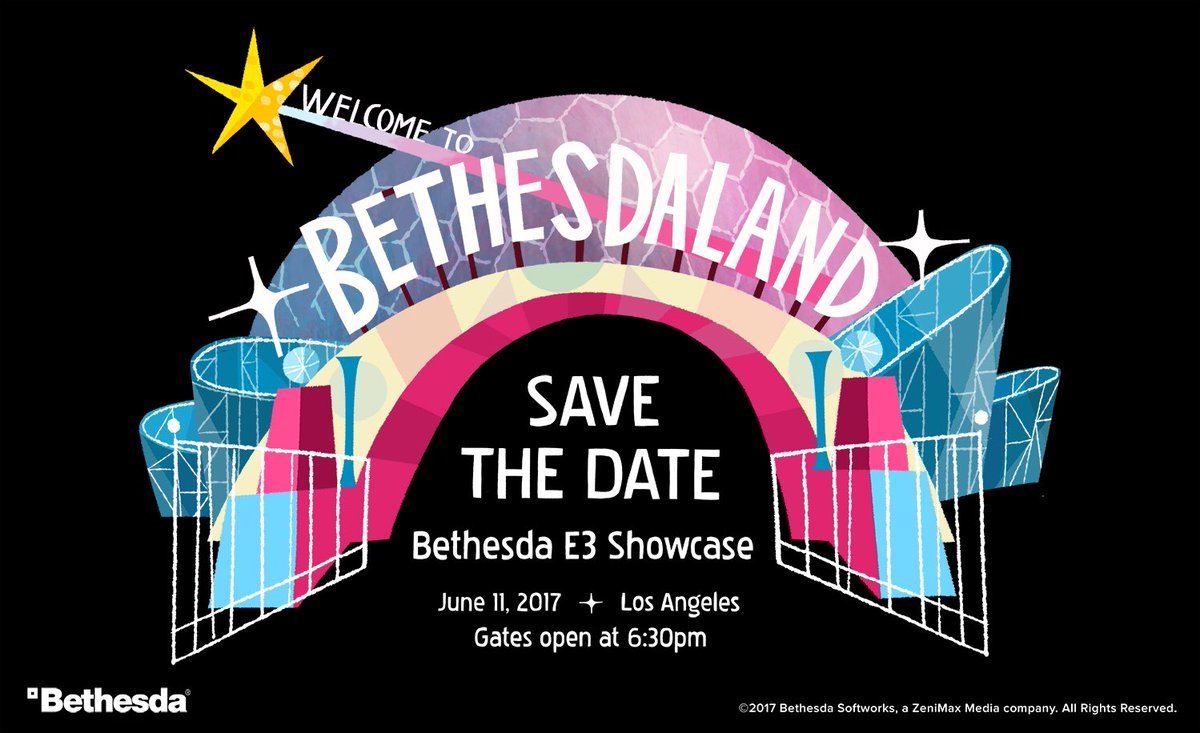 Прямая трансляция пресс-конференции Bethesda, анонсы, трейлеры и подробности с E3 2017