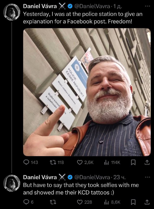 Ну вот и Вавра в ментовку сходил за не такой пост. Европа все активнее, хоть и с…